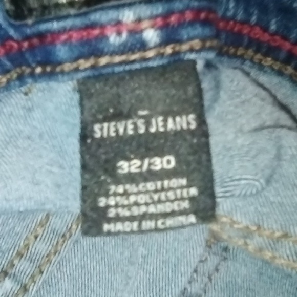 Steve's Jean's, Stone washed style / Bleached, men's, size 32/30 - Picture 7 of 7